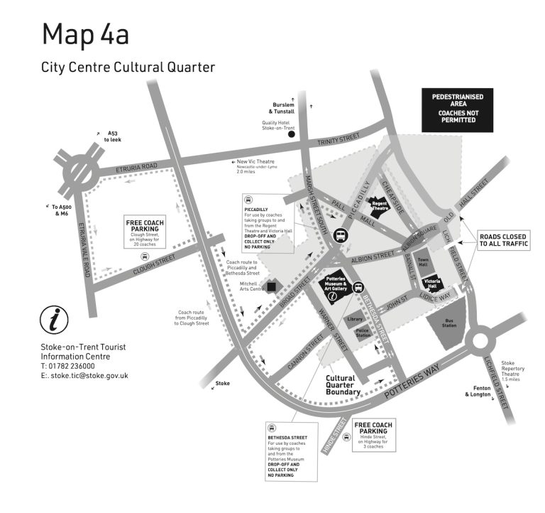 Map of Stoke-on-Trent: Six Towns Tourist & Travel Maps [Free PDFs]