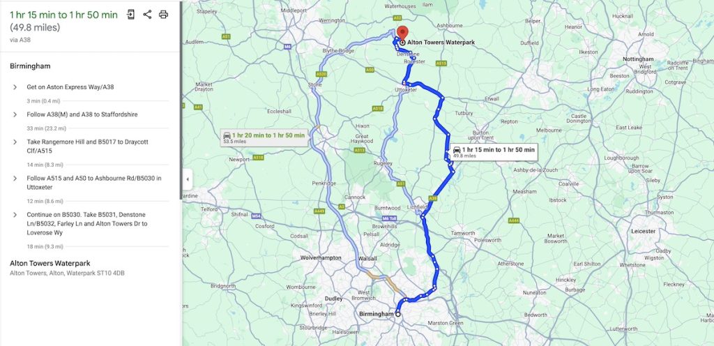 Birmingham to Alton Towers: Best Way To Get There? (a Brummie's Guide)